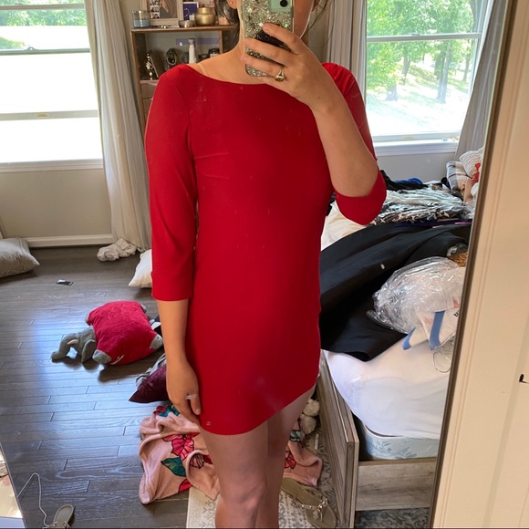 LIKE NEW RED DRESS - Picture 8 of 8